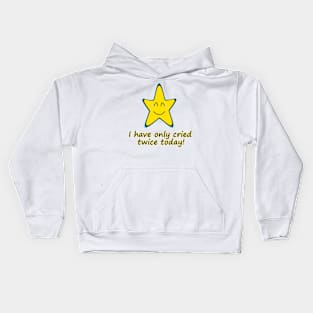 I cried twice today Kids Hoodie